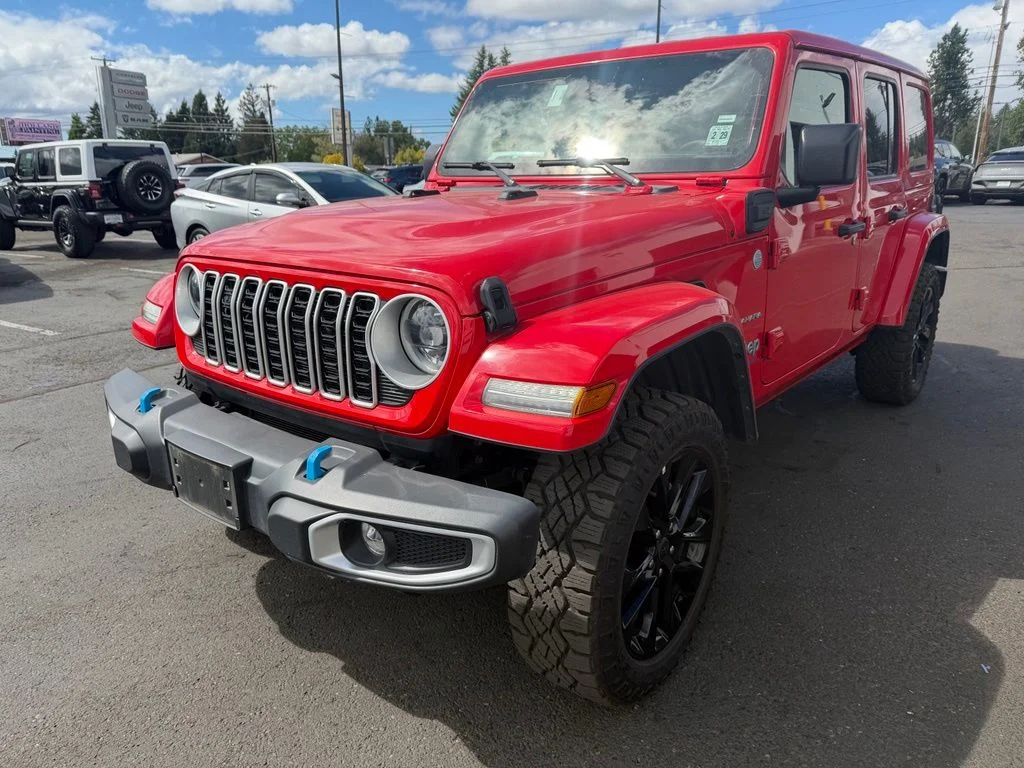 Used 2024 Red Jeep Sahara 4xe image 3