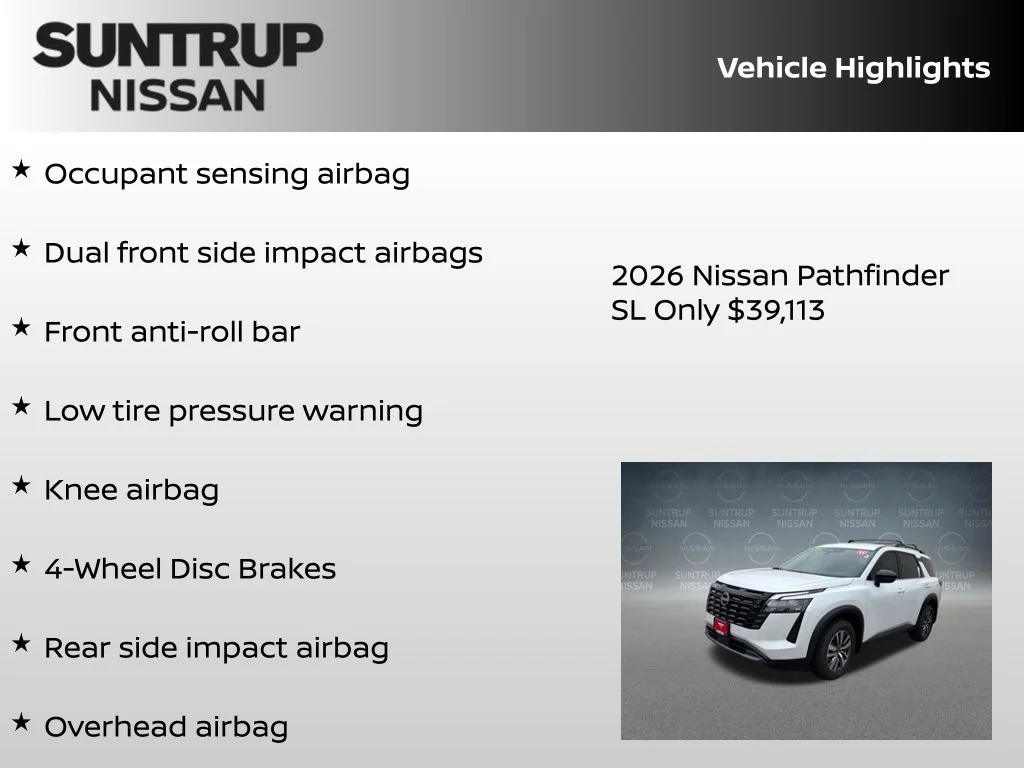 New 2026 White Pearl Nissan SL image 16
