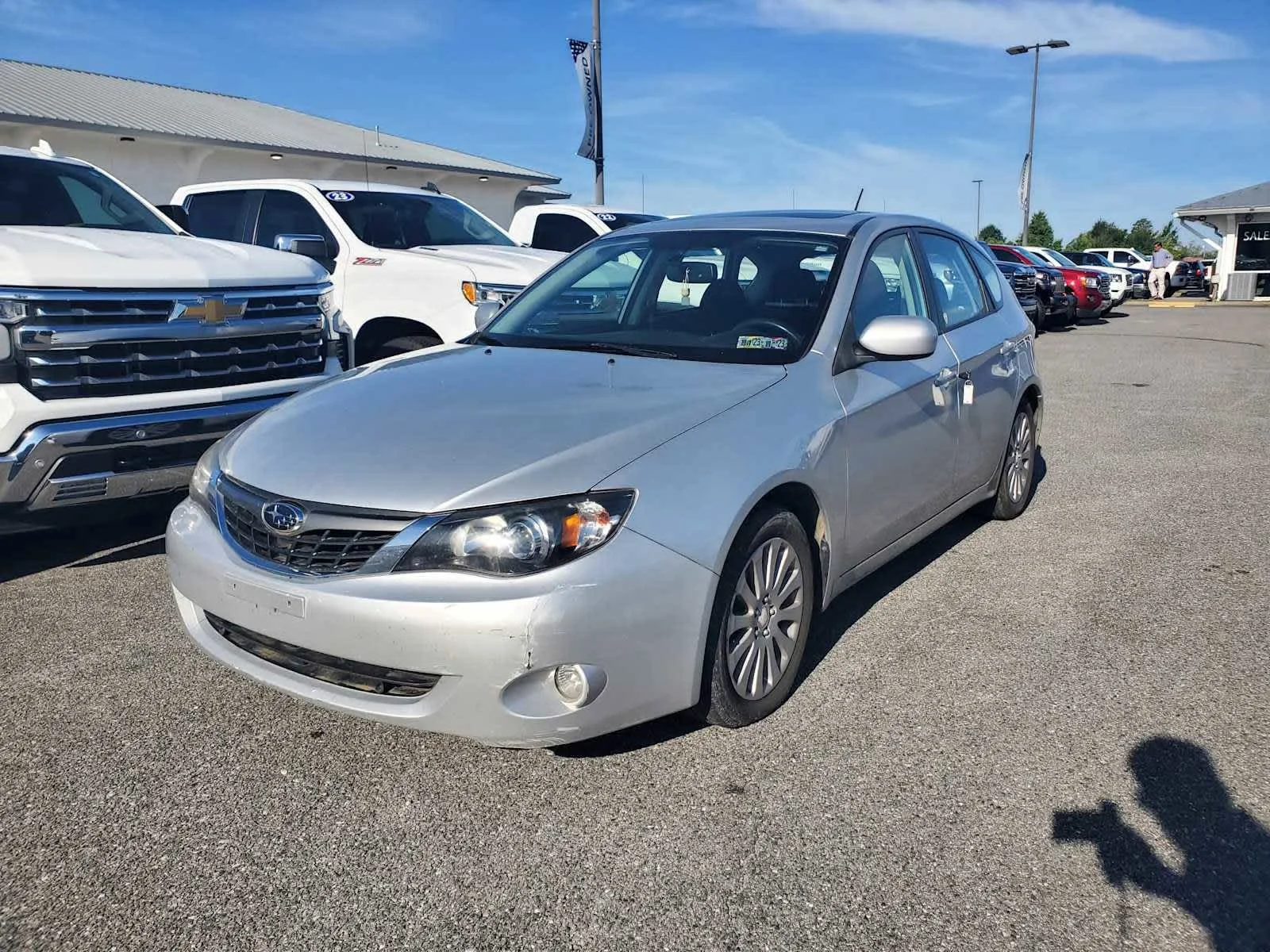 Used 2009 Lightning Red Red Subaru i w/Premium Pkg image 1