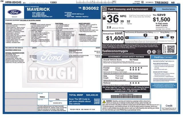 New 2026 Space White Metallic Ford Lariat® image 64