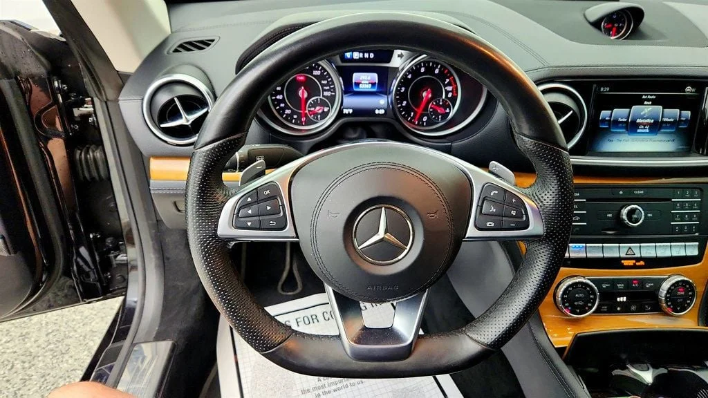 Used 2017 Black Mercedes-Benz SL 550 Roadster w/ Driver Assistance Pkg & MAGIC SKY CONTROL image 14