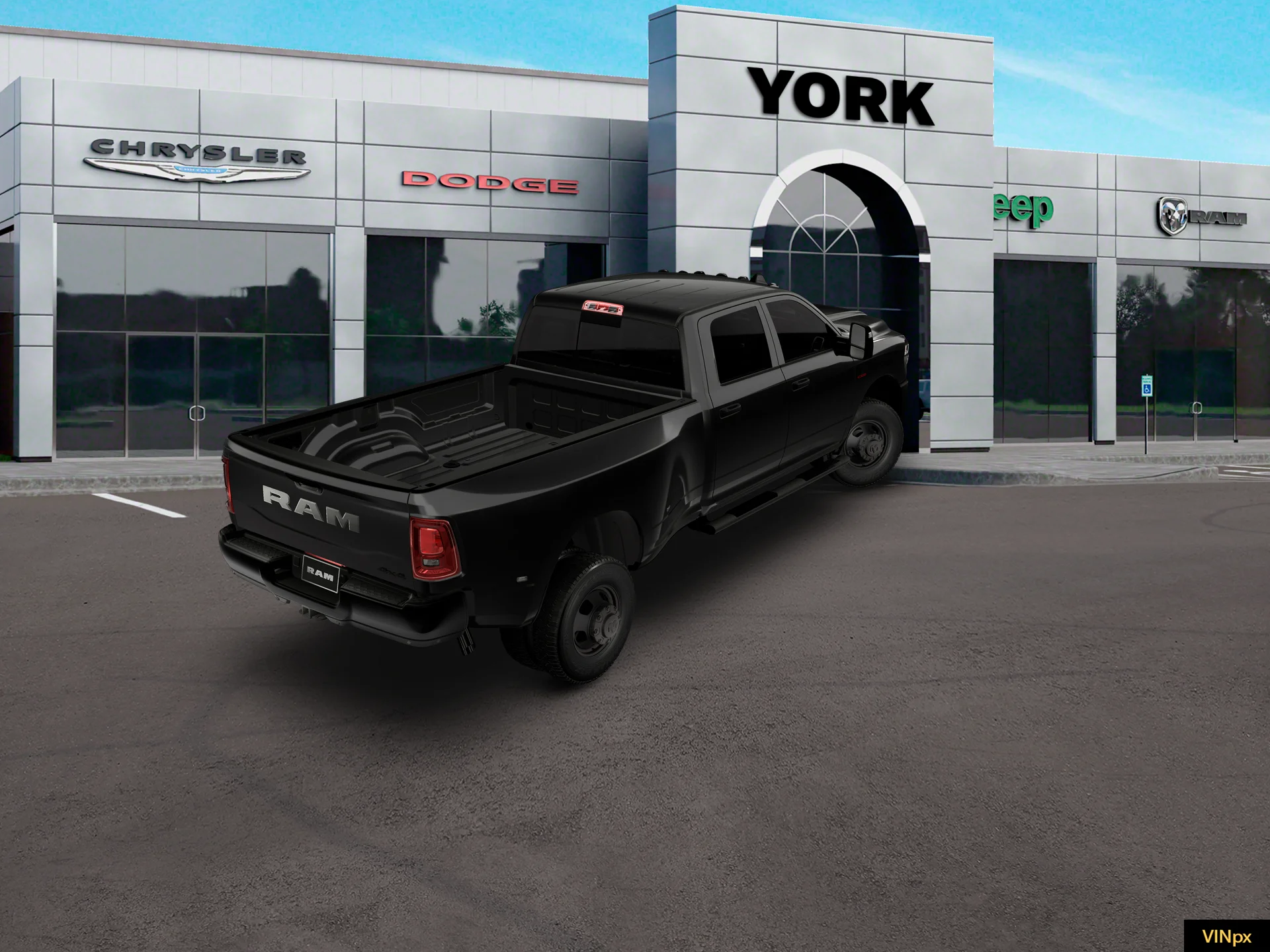 New 2027 Diamond Black Crystal Pearl-Coat Exterior Paint RAM Tradesman image 7