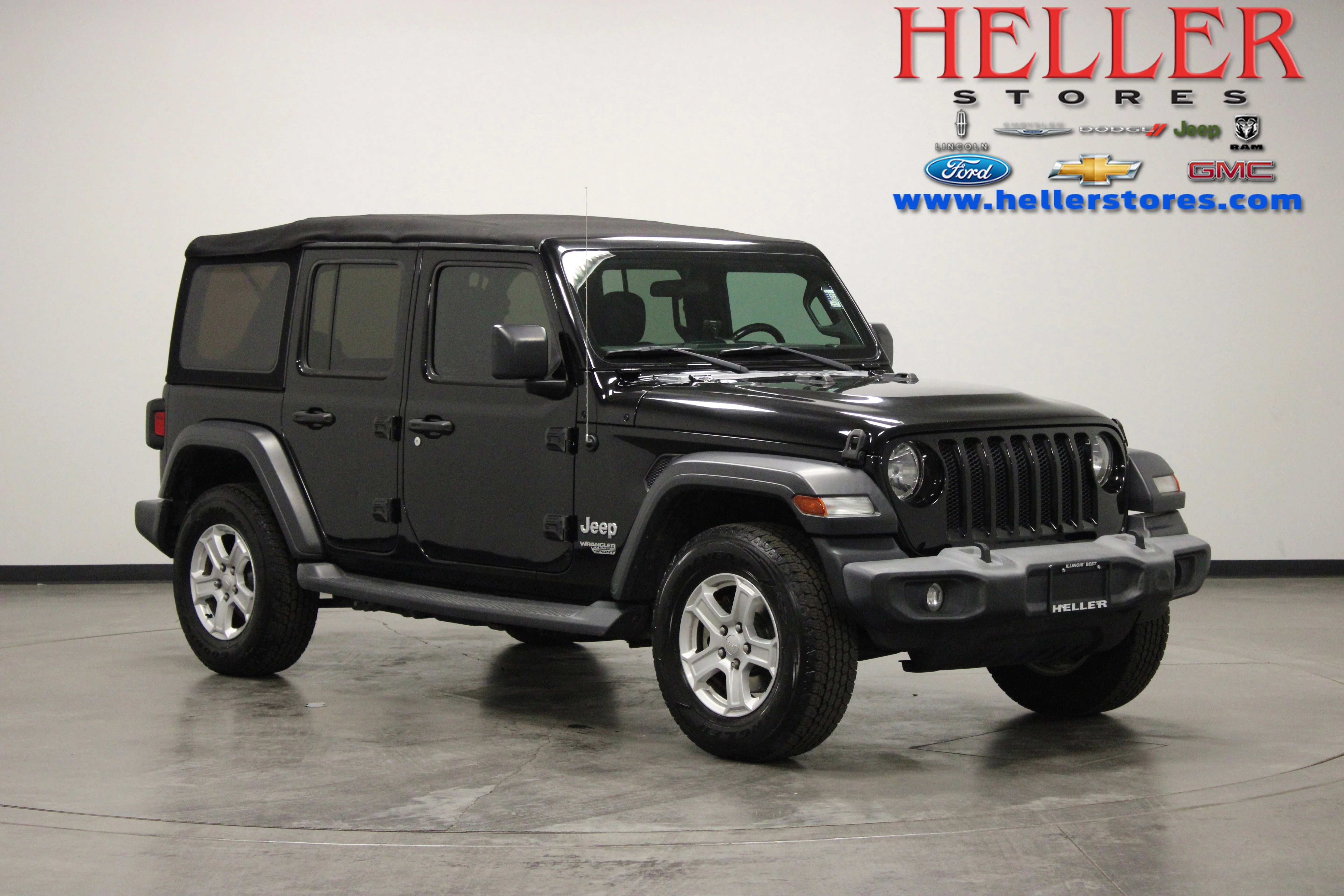 Used 2018 Black Clearcoat Jeep Sport image 1