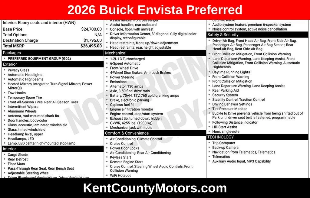 2026 Buick Envista Preferred's photo