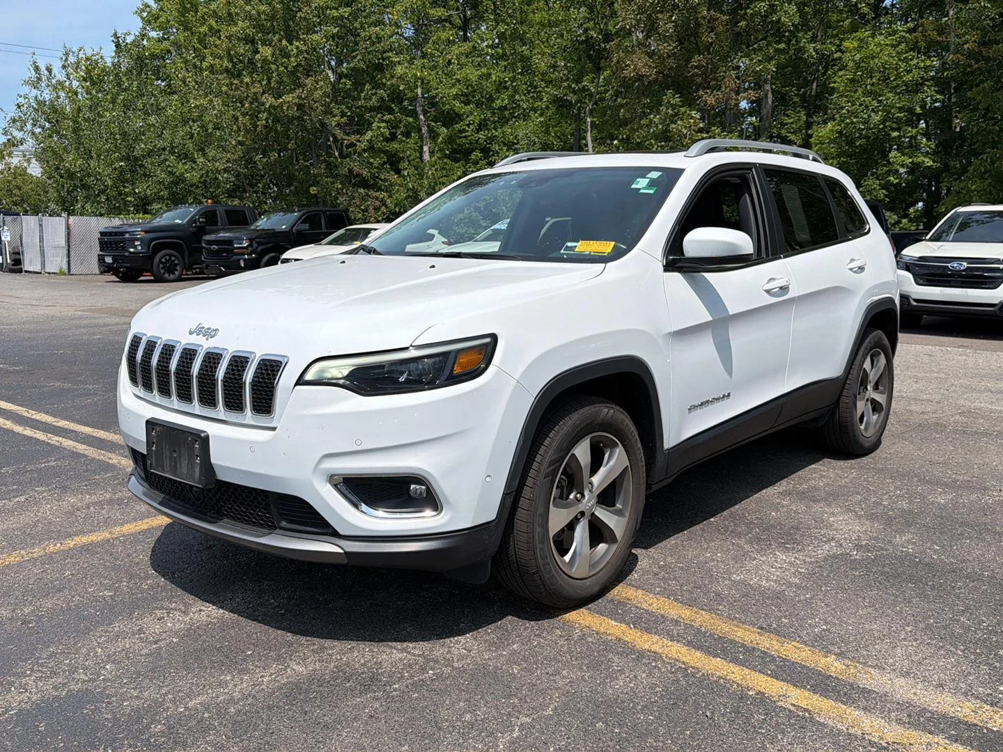Used 2021 Bright White Clearcoat Jeep Limited image 12