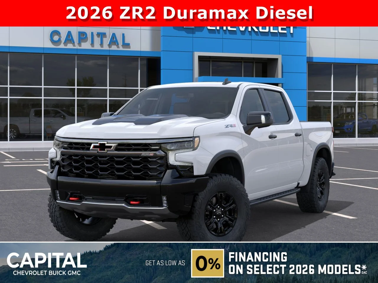 New 2026 Summit White Chevrolet ZR2 image 1