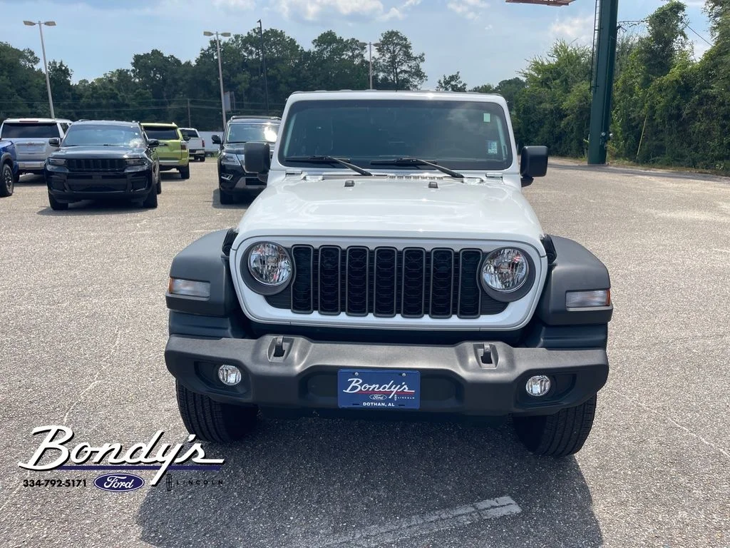 Used 2025 Bright White Clearcoat Jeep Sport image 2