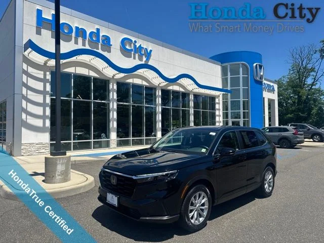 Certified Used 2023 Crystal Black Pearl Honda EX image 1