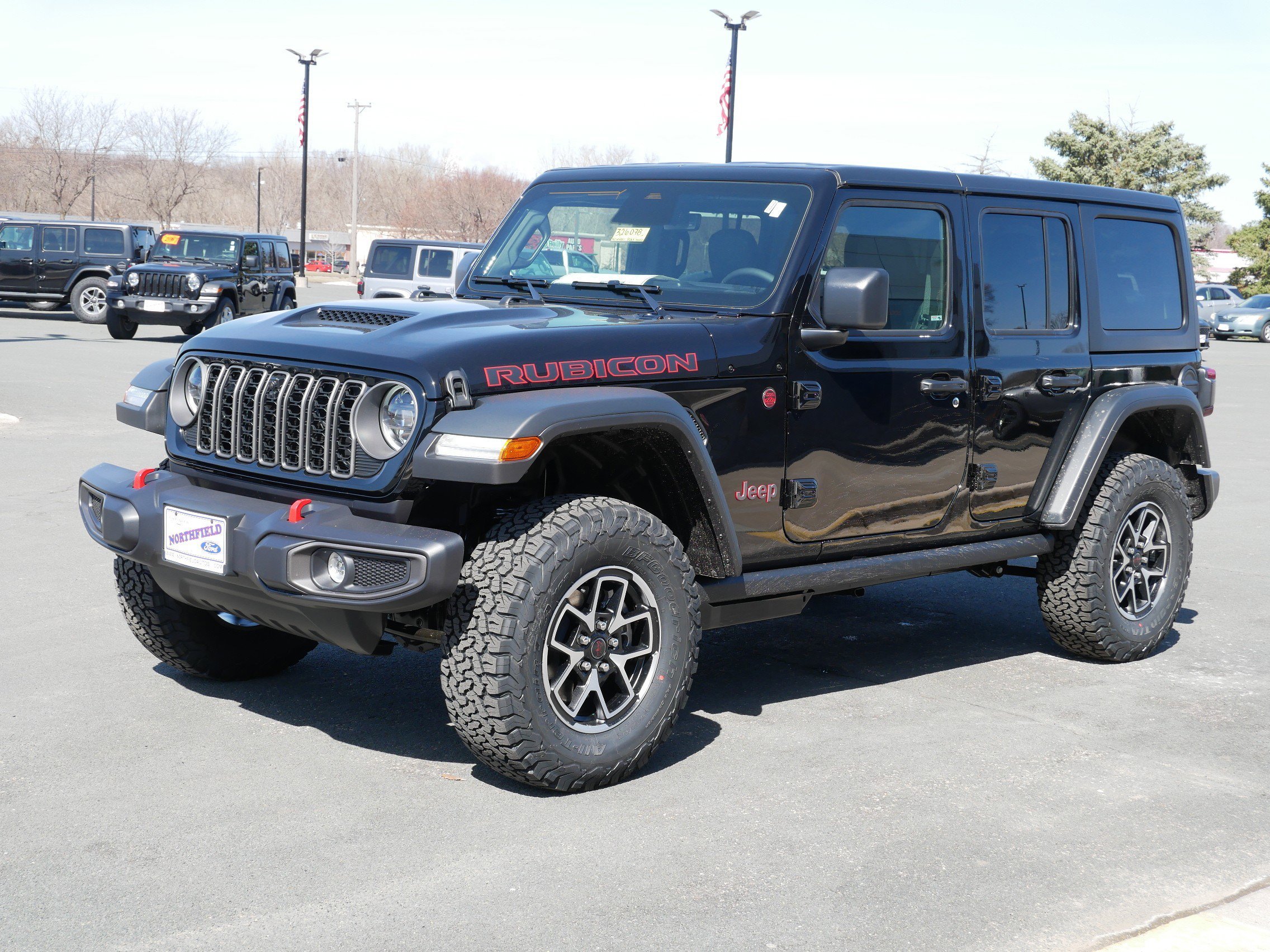 New 2026 Black Clear-Coat Exterior Paint Jeep Rubicon image 4