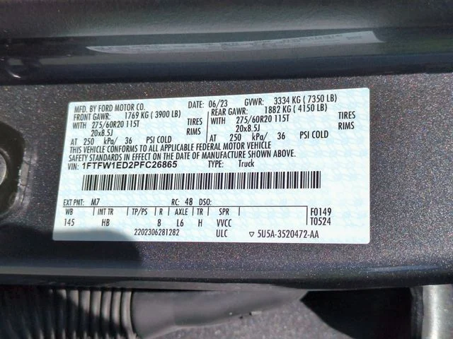 Used 2023 Gray Ford Lariat image 37