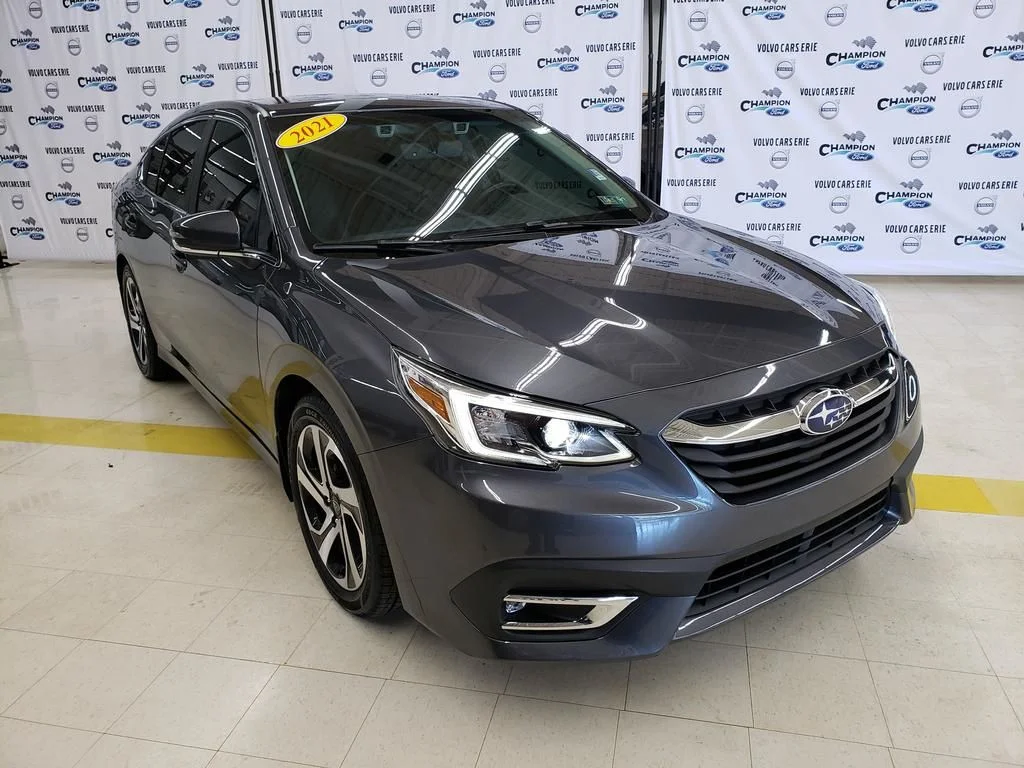 Used 2021 Magnetite Gray Metallic Subaru Limited image 1