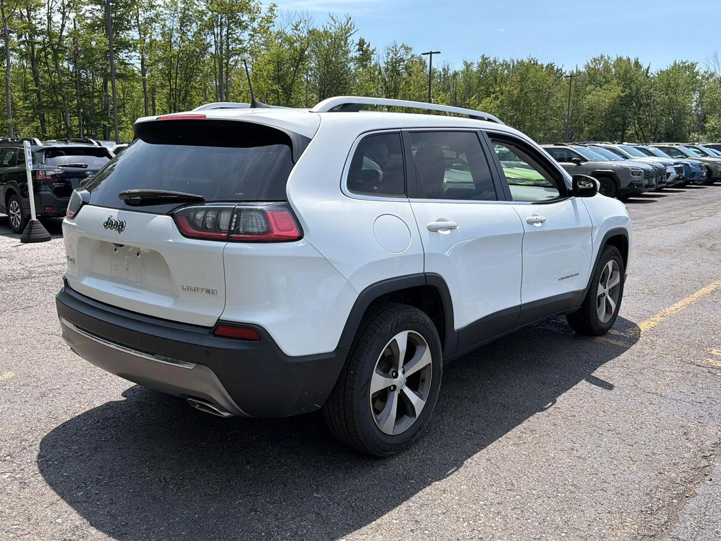 Used 2021 Bright White Clearcoat Jeep Limited image 8