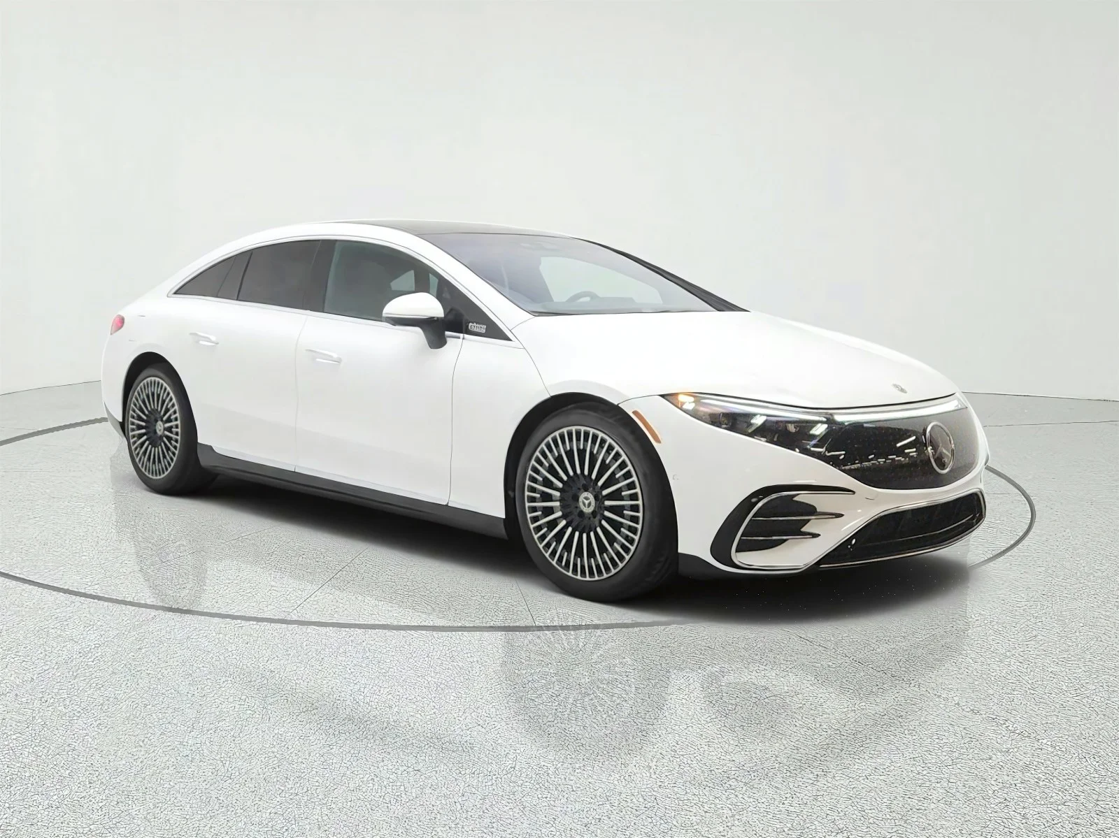 Certified Used 2023 Polar White Mercedes-Benz EQS 450 4MATIC® Sedan image 3