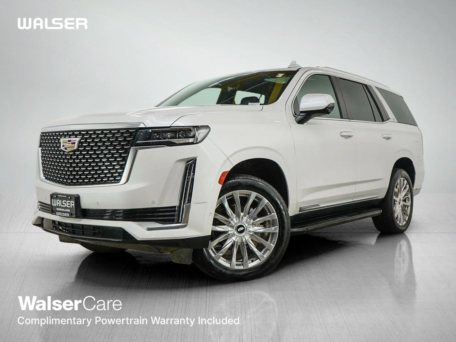 Used 2021 Crystal White Tricoat Cadillac Premium Luxury image 1