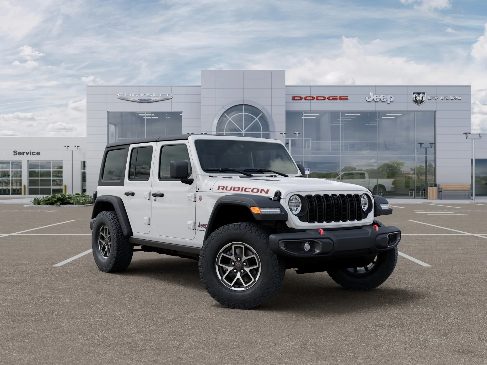 New 2026 Bright White Clear-Coat Exterior Paint Jeep Rubicon image 32