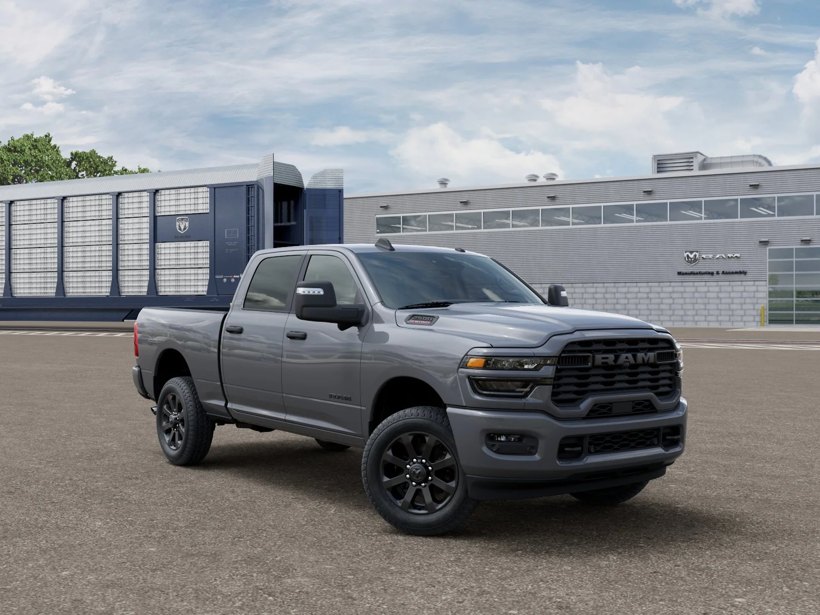 New 2026 Ceramic Gray Clear-Coat Exterior Paint RAM Big Horn image 3
