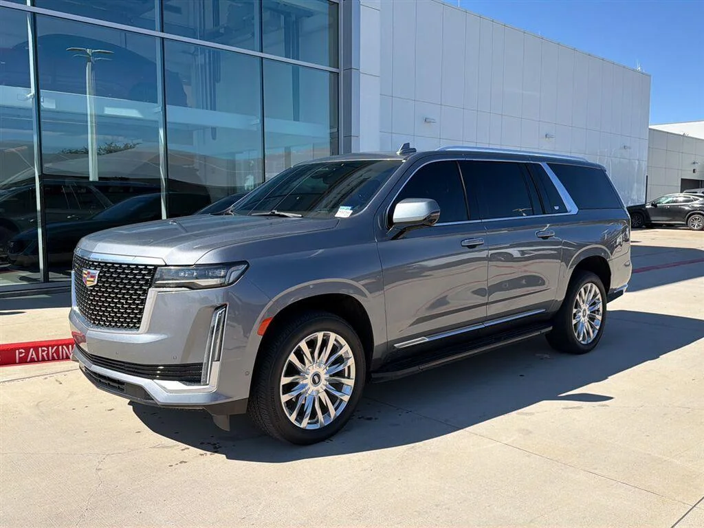 Used 2022 Satin Steel Metallic Cadillac Premium Luxury image 1