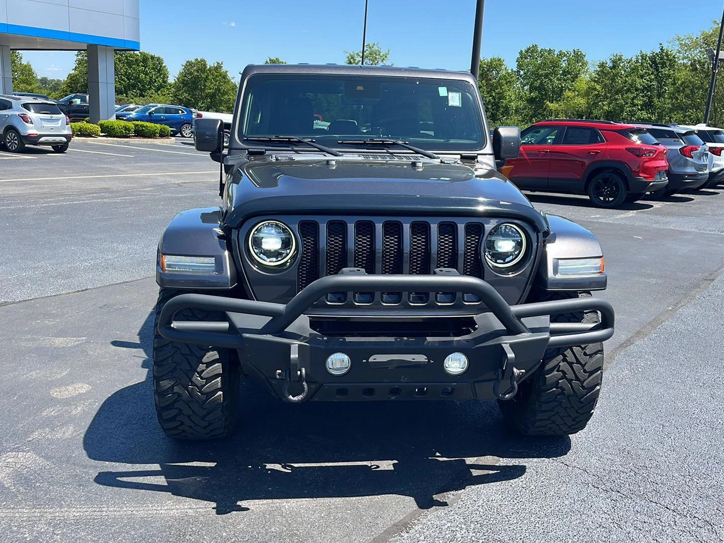 Used 2021 Sting-Gray Clearcoat Jeep Unlimited Sahara High Altitude image 8