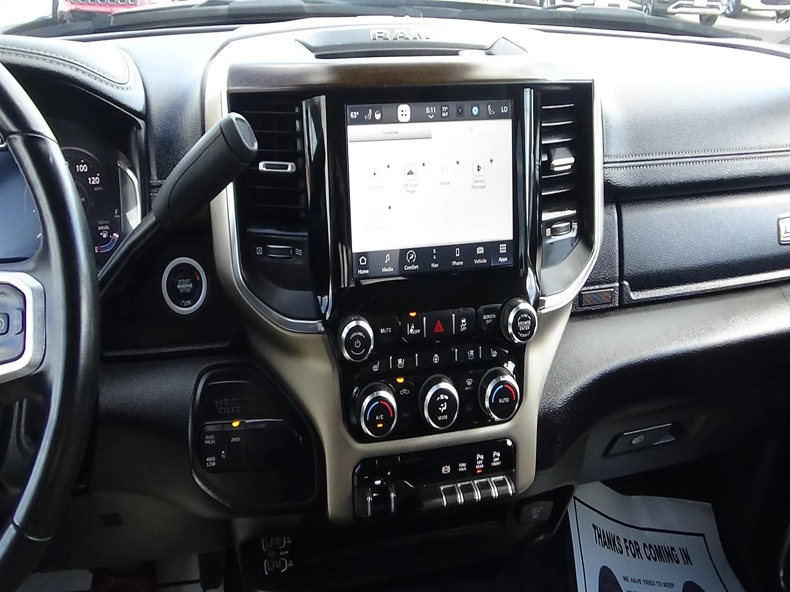 Certified Used 2024 Diamond Black Crystal Pearl Coat (pxj) RAM Laramie image 24