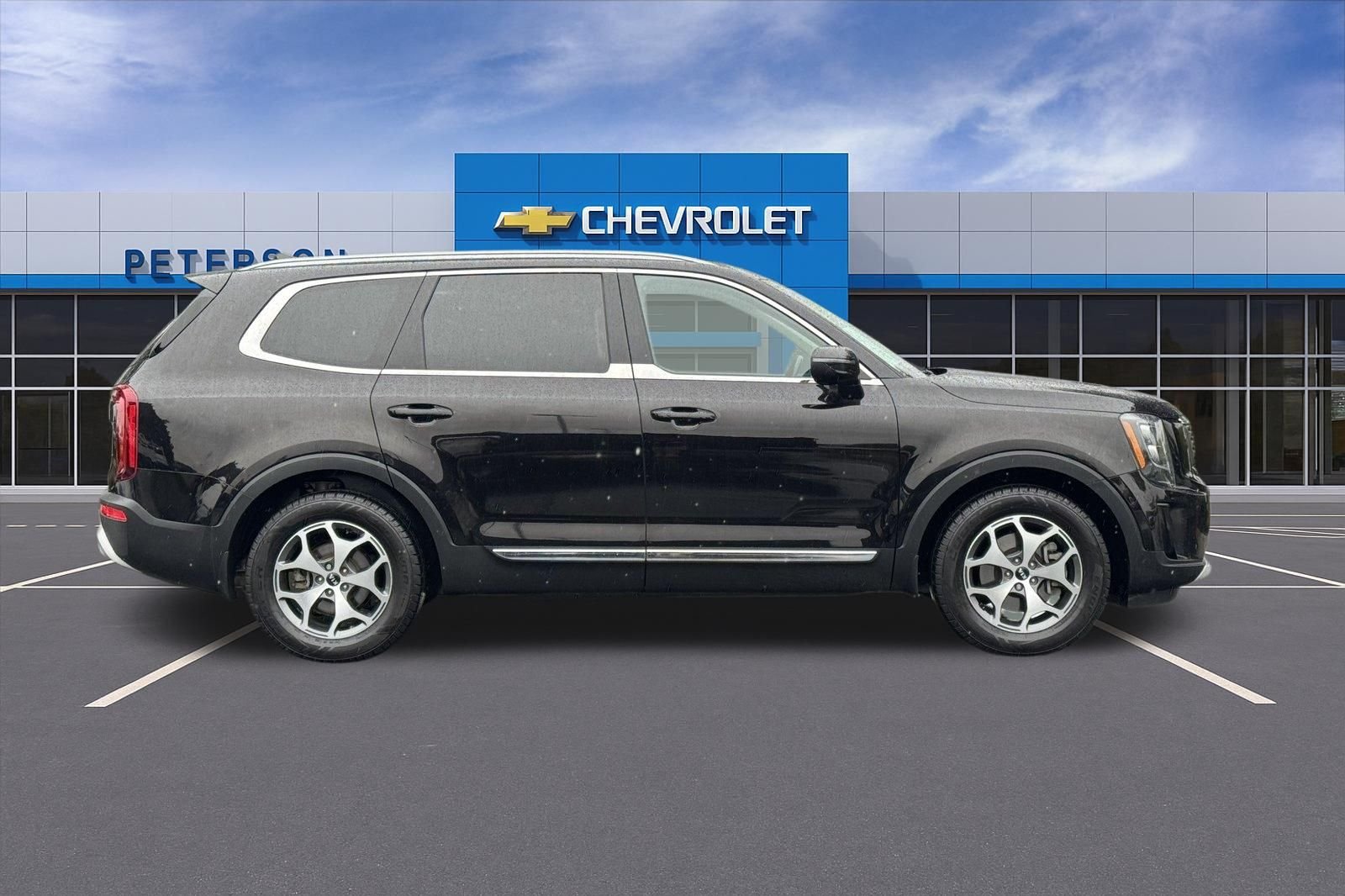 Used 2021 Black Kia EX image 3