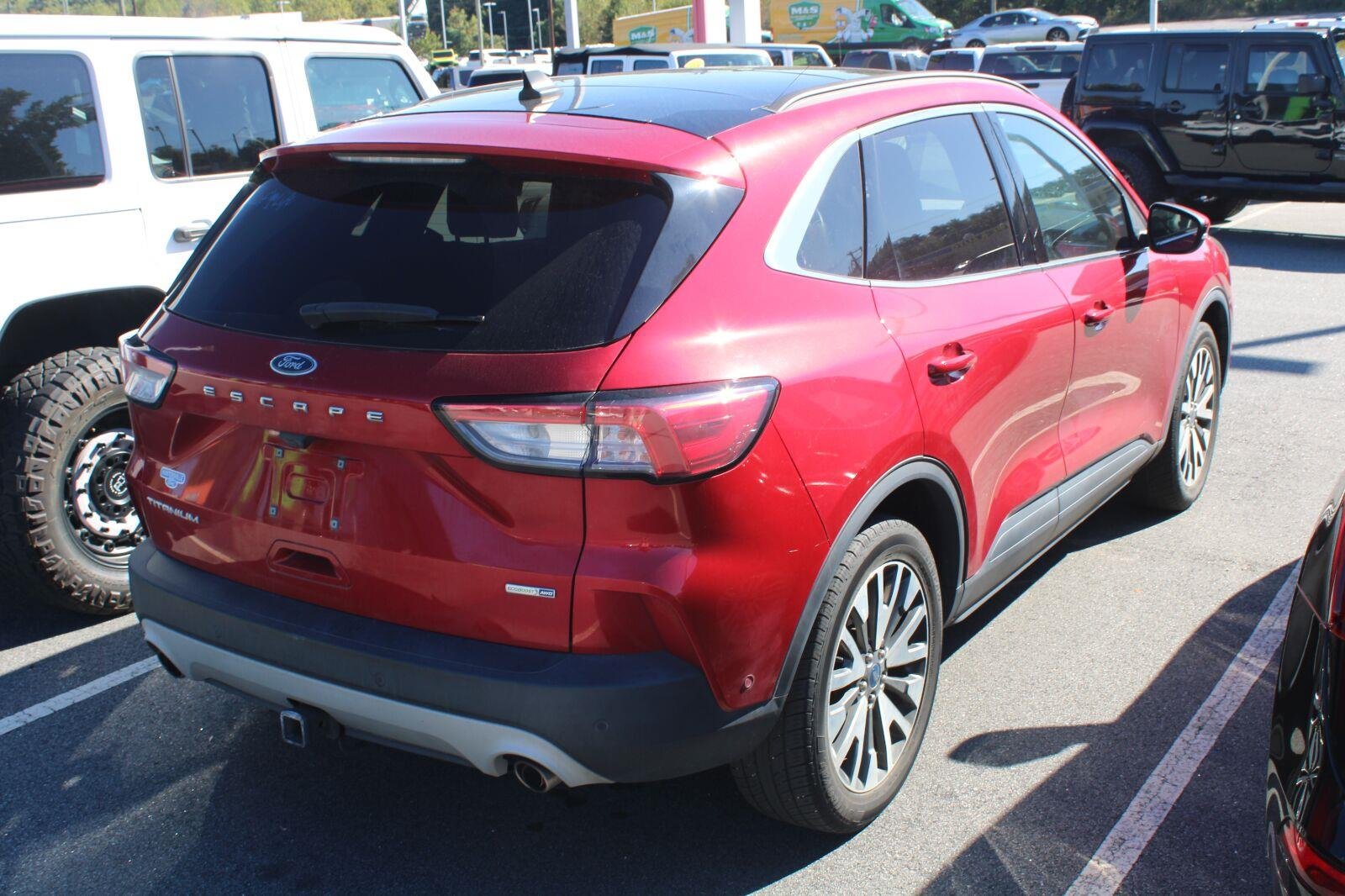 Used 2020 Rapid Red Metallic Tinted Clearcoat Ford Titanium image 4