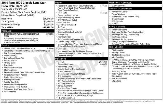 Used 2019 Black Ram Lone Star image 38