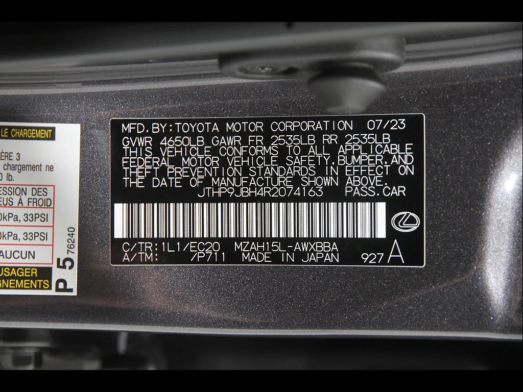 Certified Used 2024 Cloudburst Gray Lexus Premium AWD image 23