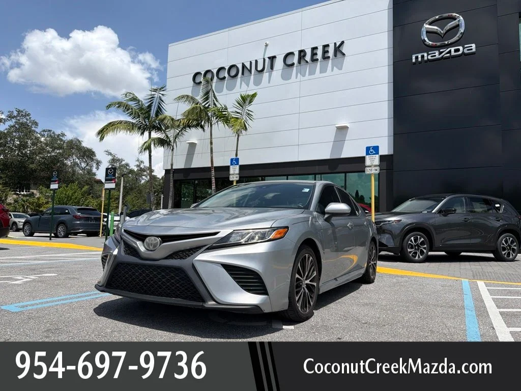 Used 2020 Celestial Silver Metallic Toyota SE image 1