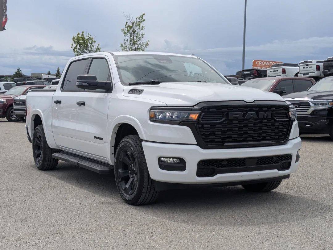 Certified Used 2025 White RAM Big Horn - - 4x4 - Night Edition - Tonneau Cover - Level II - Alpine Audio & More! image 2