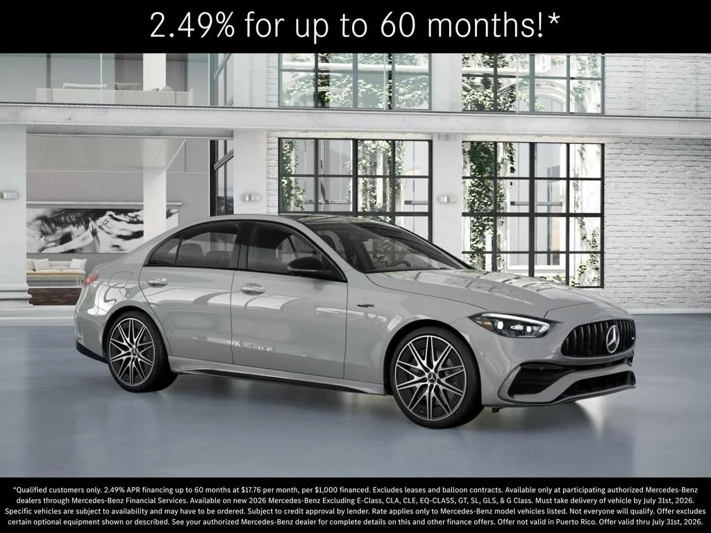 New 2026 MANUFAKTUR Alpine Grey Mercedes-Benz AMG® C 43 4MATIC Sedan image 54