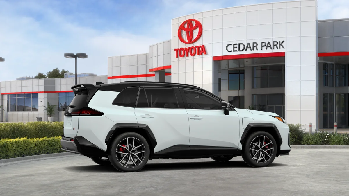 New 2026 Wind Chill Pearl with Midnight Black Metallic roof Toyota GR SPORT image 11