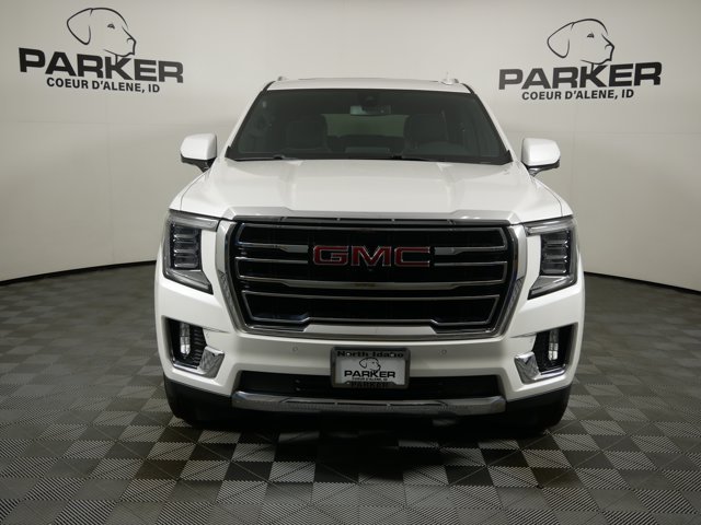 Used 2022 White Frost Tricoat GMC SLT w/ Luxury Pkg & Premium Pkg image 3