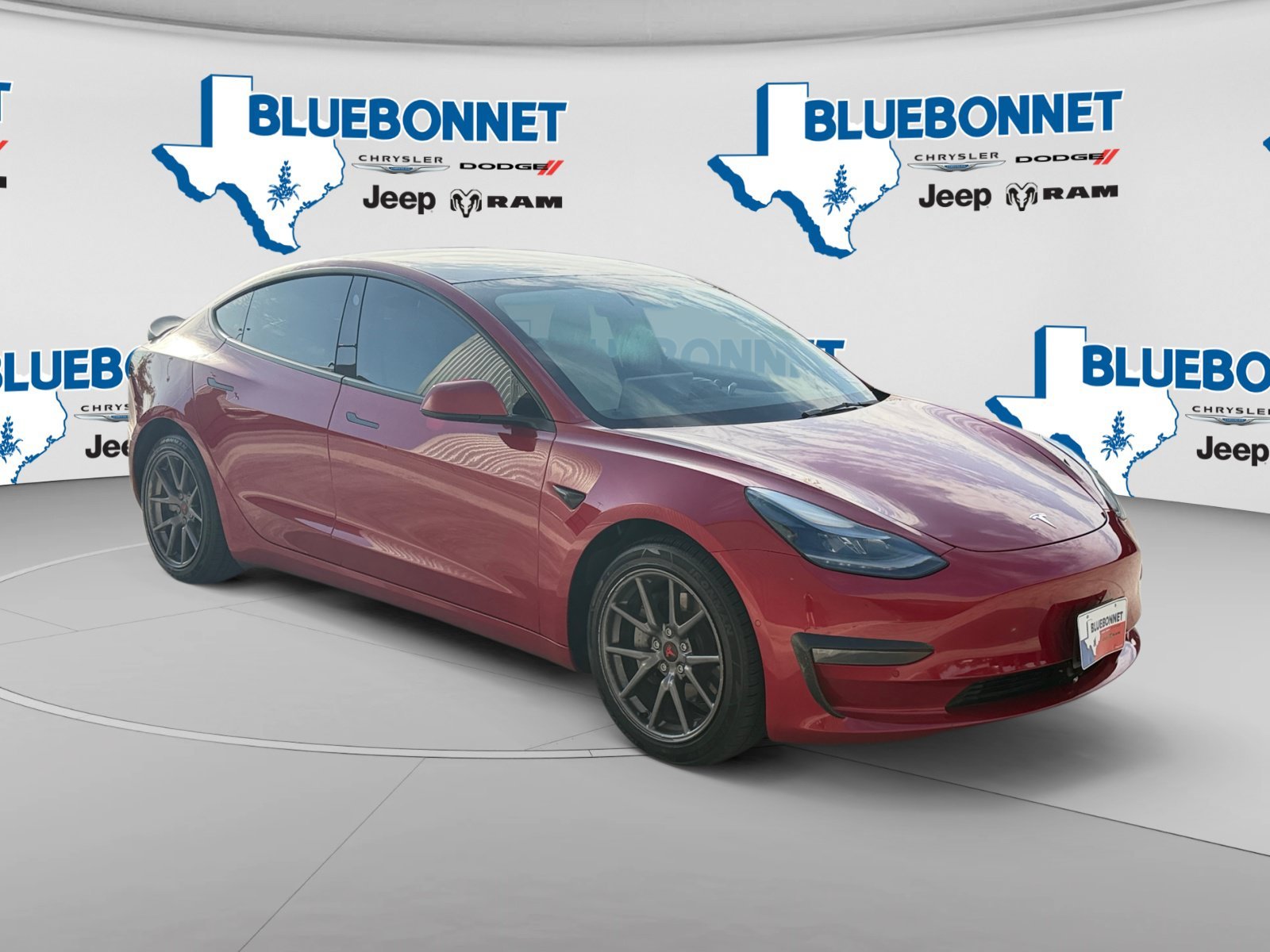 Used 2022 Red Multi-Coat Tesla Long Range image 3