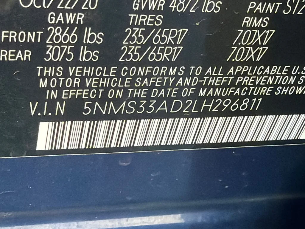 Used 2020 Blue Hyundai SEL image 32