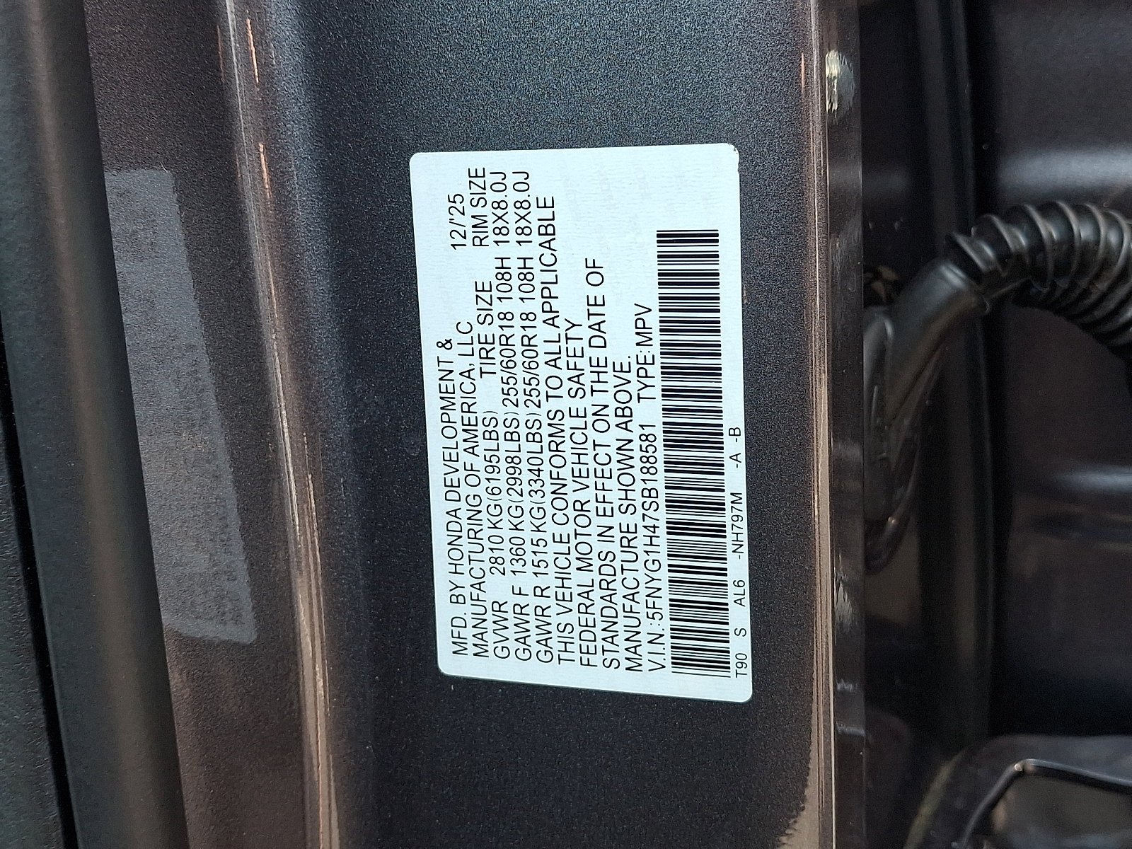 Certified Used 2025 Modern Steel Metallic Honda AWD EX-L image 18