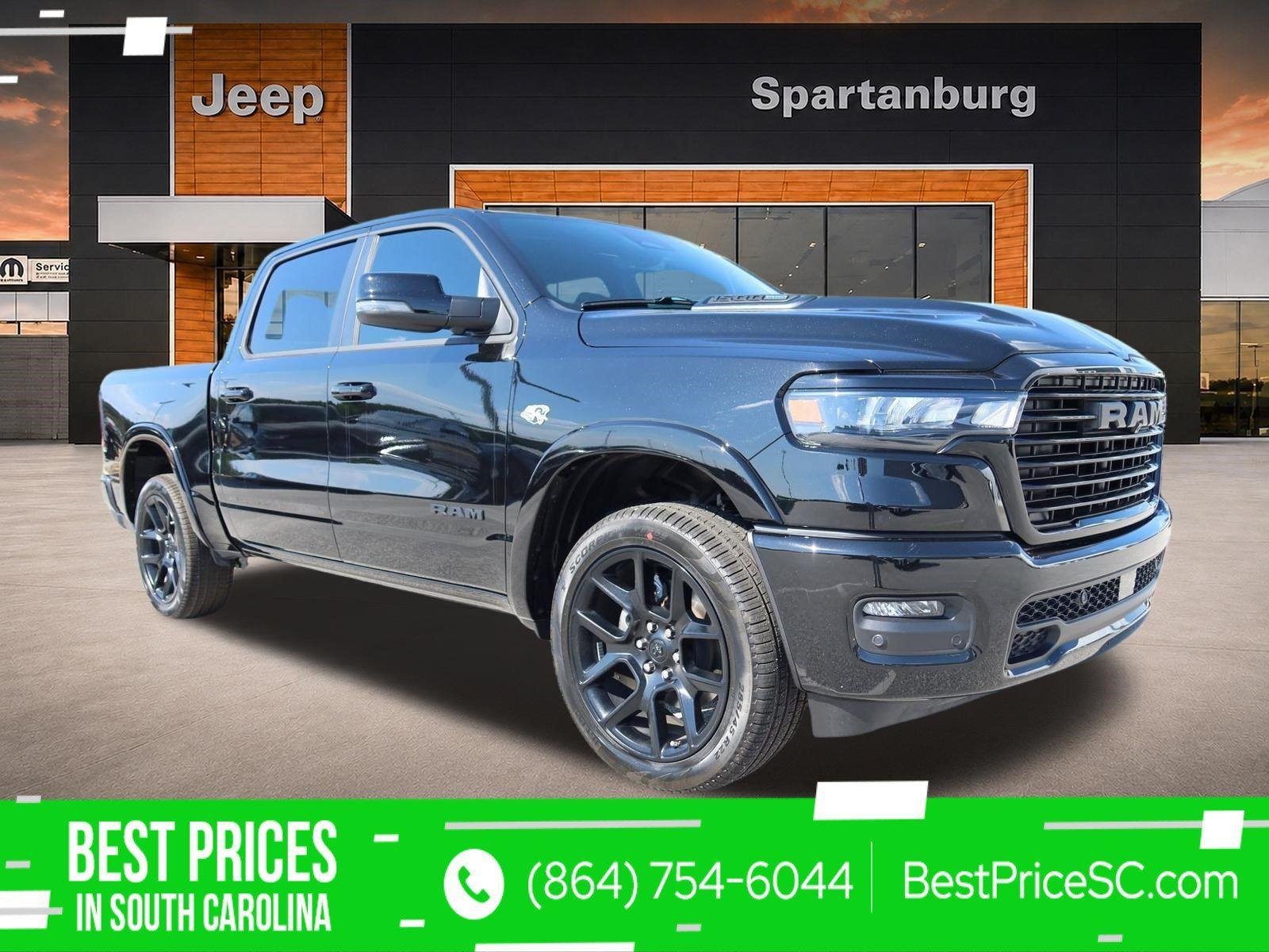 New 2026 Diamond Black Crystal Pearl-Coat Exterior Paint RAM Laramie image 1