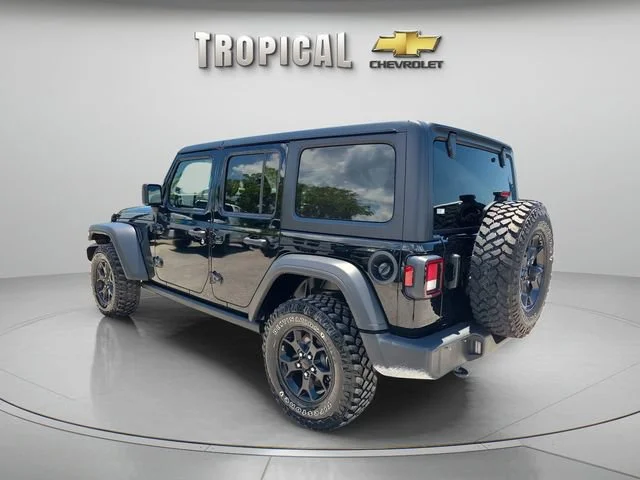 Used 2022 Black Jeep Unlimited Willys image 3