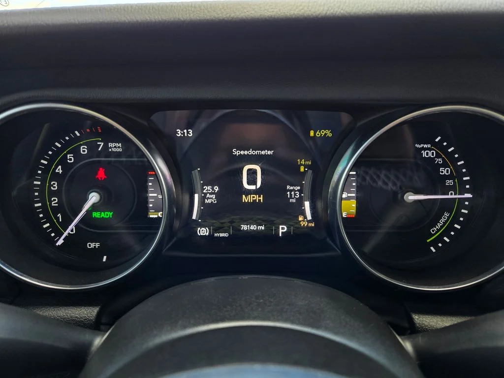 Used 2023 White Jeep Sahara 4xe image 19