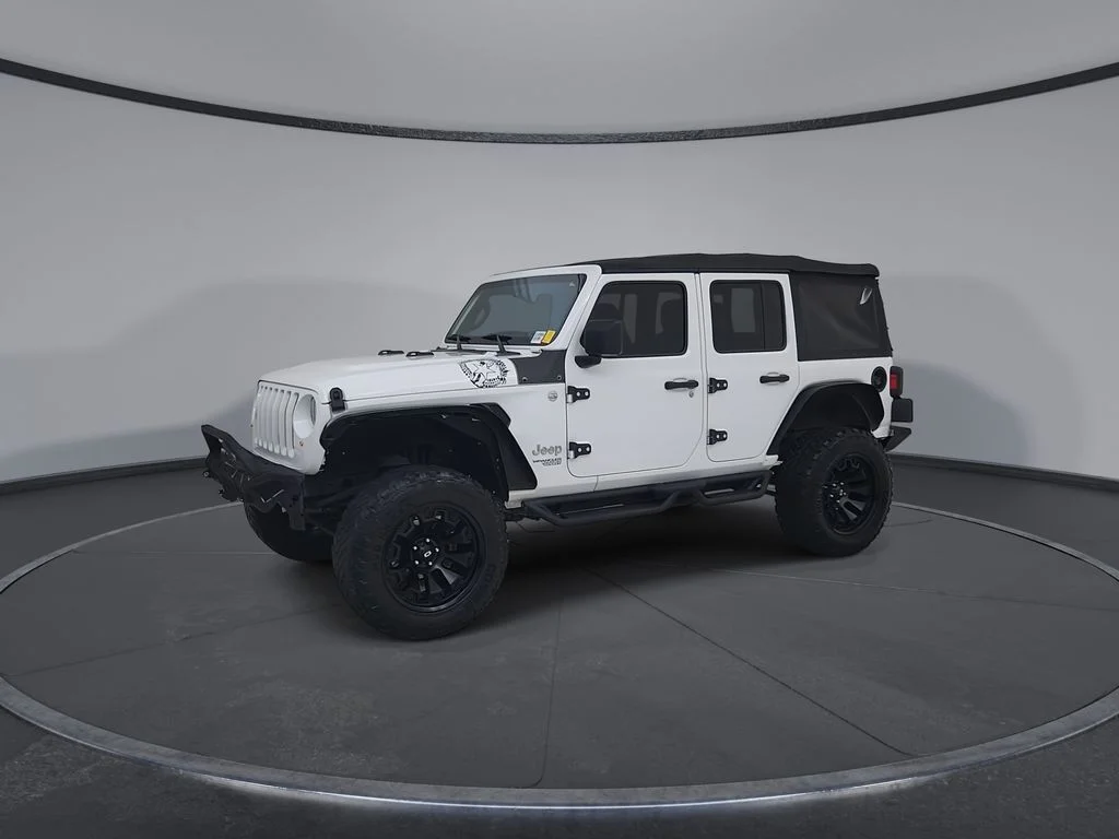 Used 2018 White Jeep Unlimited Sport image 7