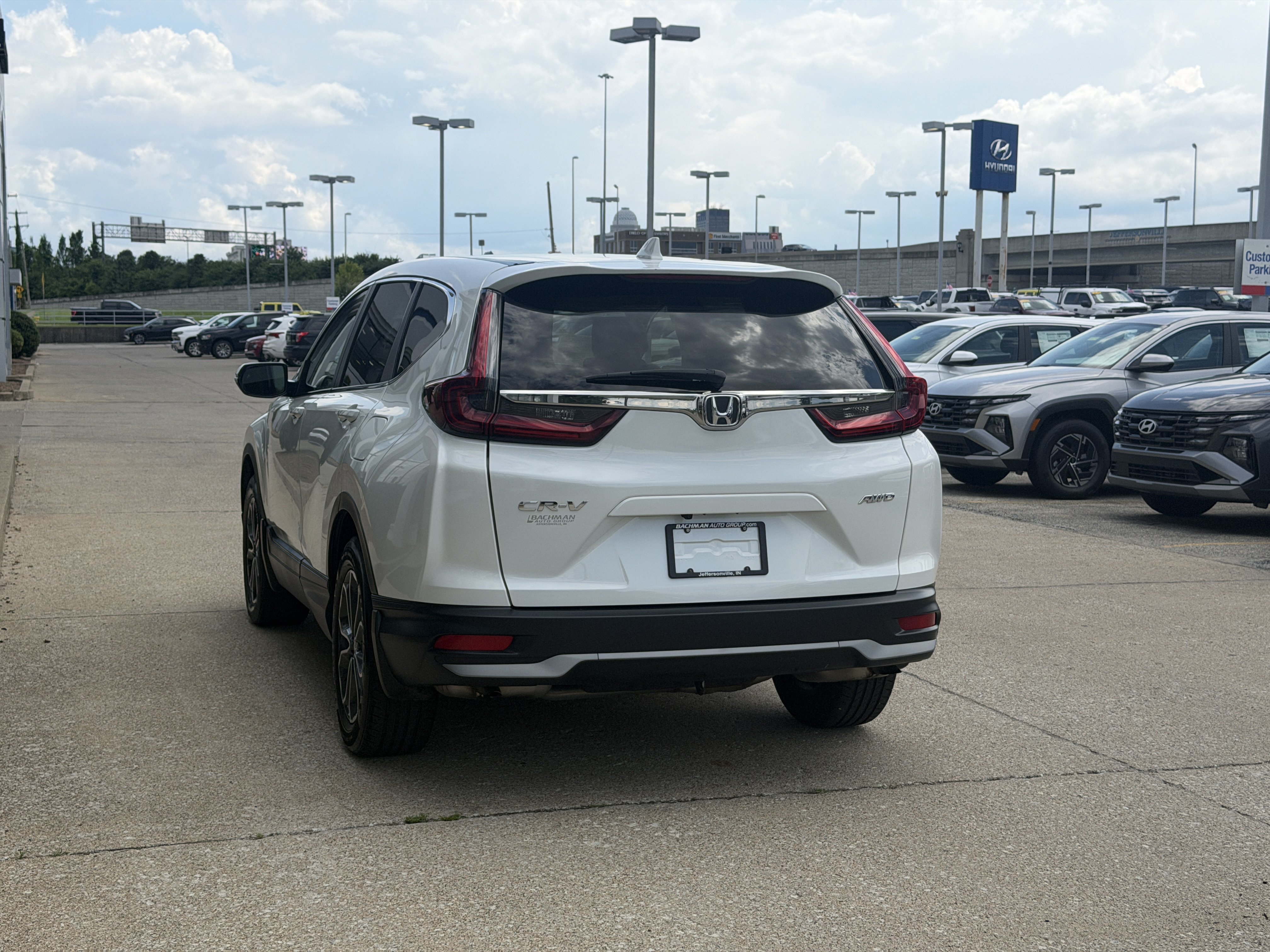 Used 2021 Platinum White Pearl Honda EX image 7