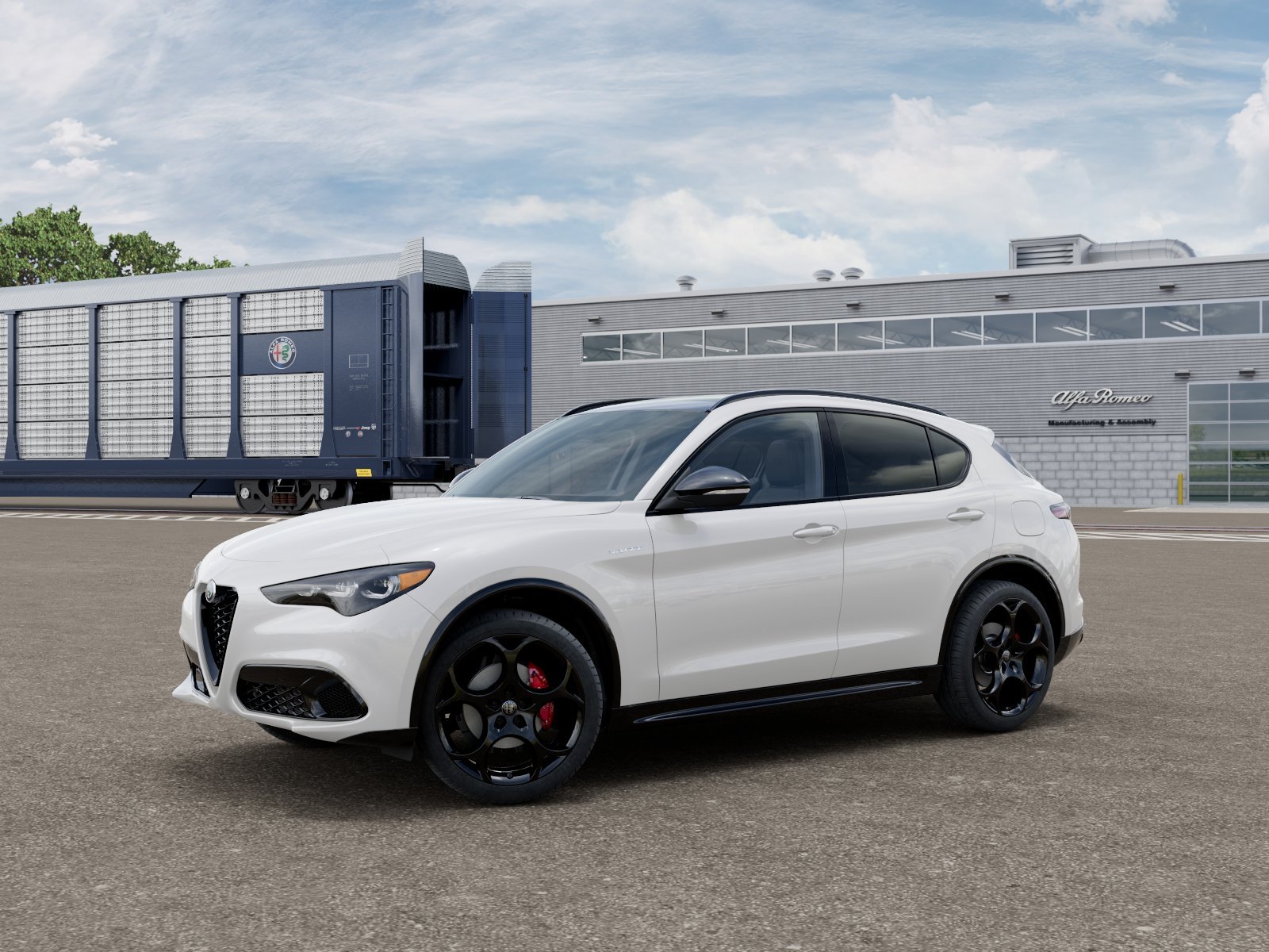 New 2026 Milano White Exterior Paint Alfa Romeo Base image 1