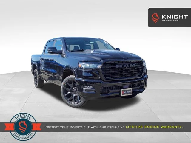 New 2026 Diamond Black Crystal Pearl-Coat Exterior Paint RAM Laramie image 1