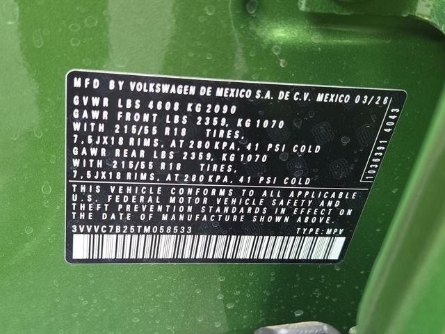 New 2026 Green Volkswagen 1.5T SE image 5