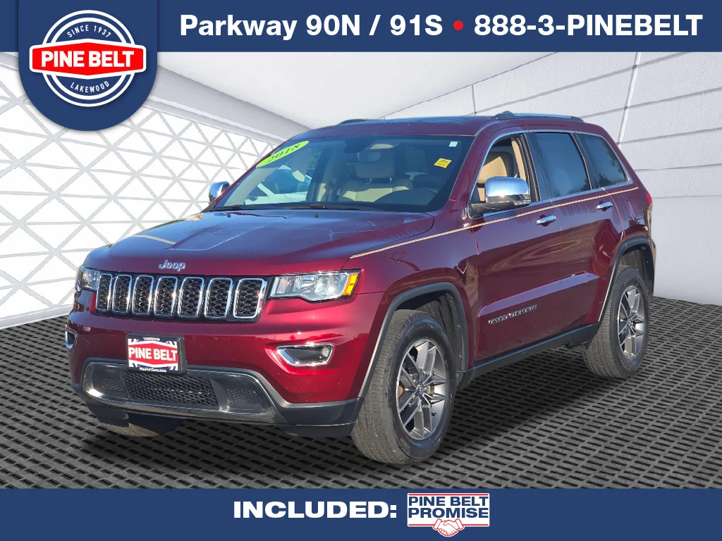Used 2018 Velvet Red Pearl Coat Jeep Limited image 1