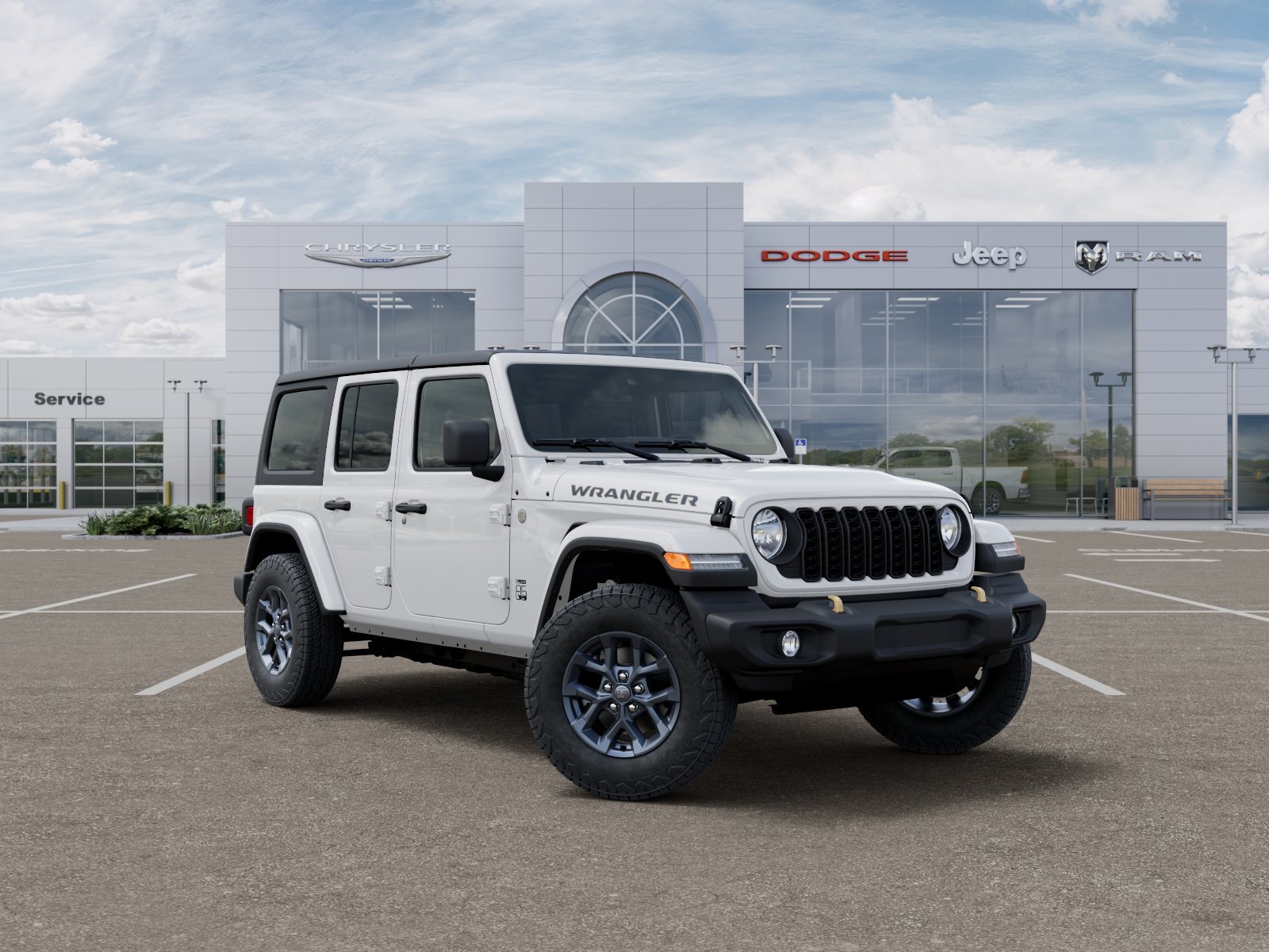 New 2026 Bright White Clear-Coat Exterior Paint Jeep 85th Anniversary Edition image 5