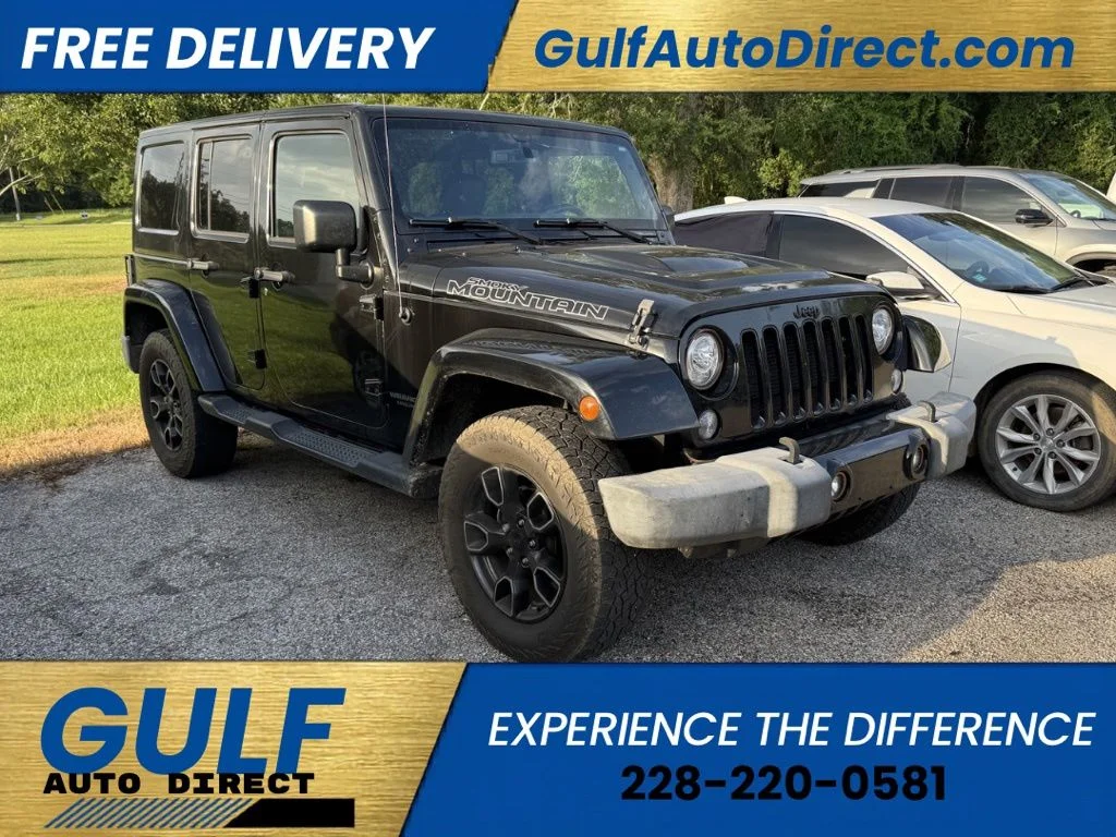 Used 2017 Black Jeep Unlimited Sahara image 1