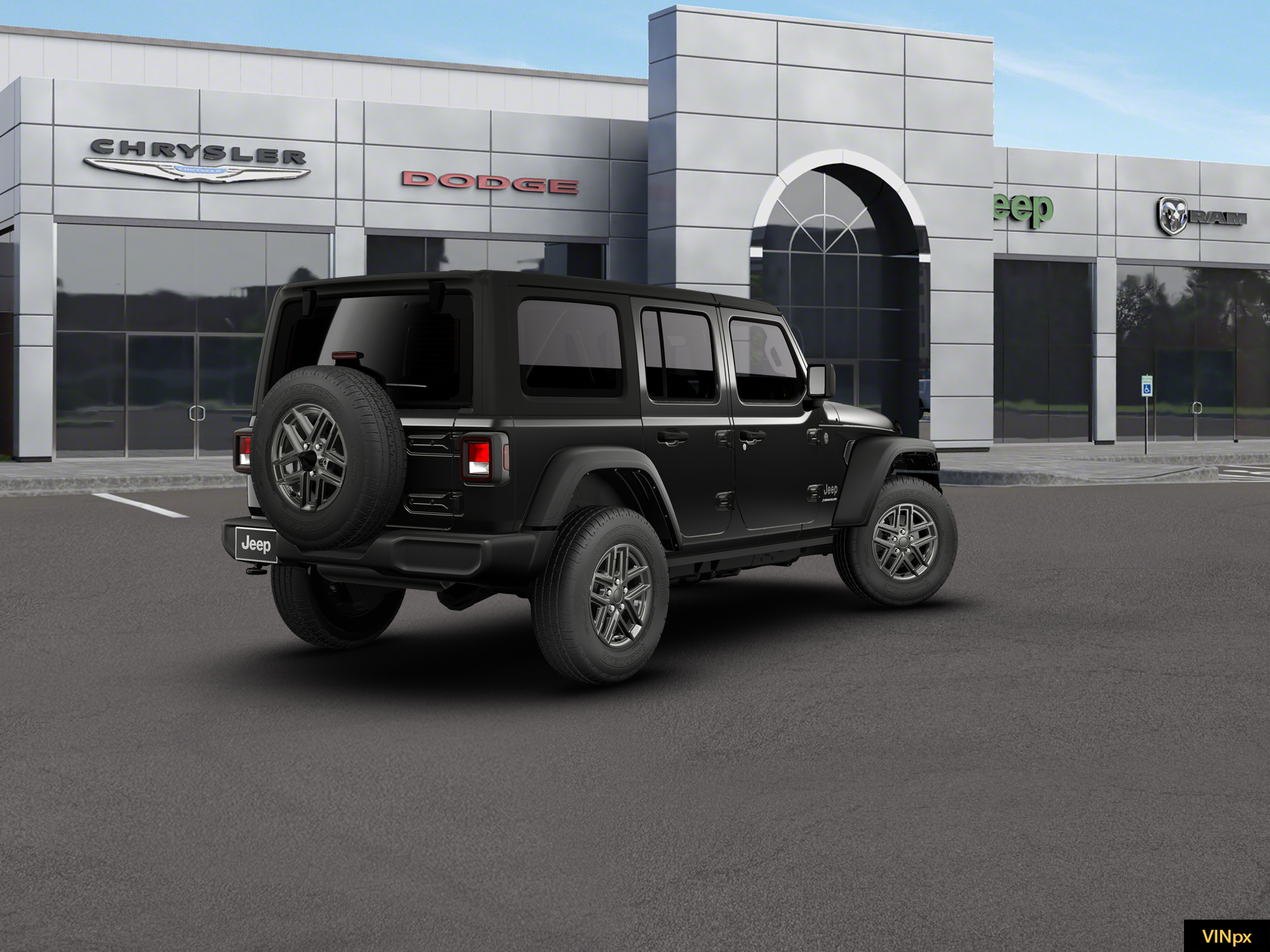 New 2026 Black Clear-Coat Exterior Paint Jeep Sport S image 19
