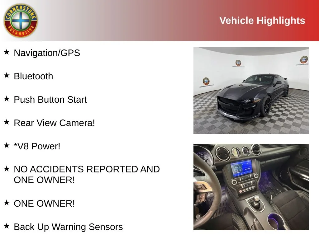 Used 2022 Ford Mustang GT with VIN 1FA6P8CF4N5119819 for sale in Elk River, Minnesota