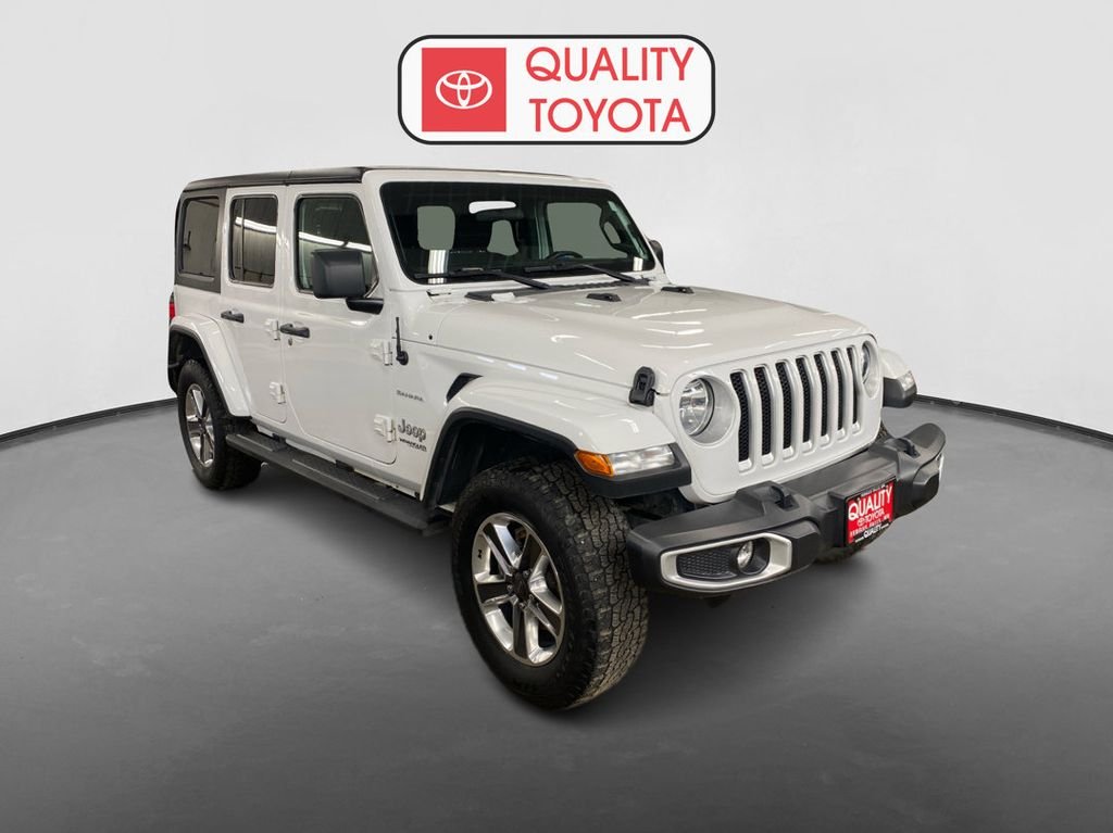 Used 2021 Jeep Wrangler Unlimited Sahara with VIN 1C4HJXEN4MW634671 for sale in Fergus Falls, Minnesota