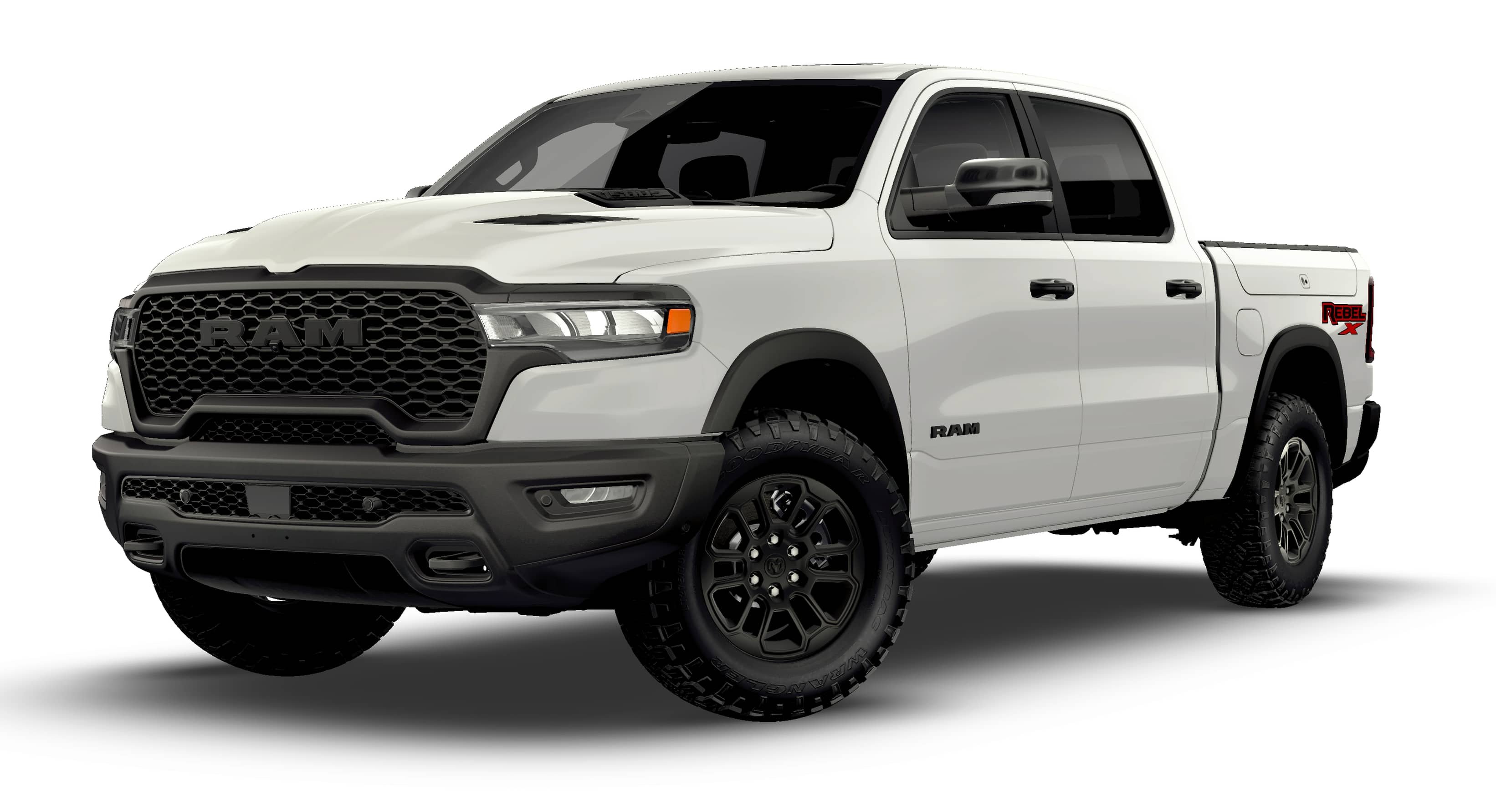 New 2026 Bright White Clear-Coat Exterior Paint RAM Rebel image 13